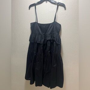 Cynthia Rowley Black Ruffle Dress